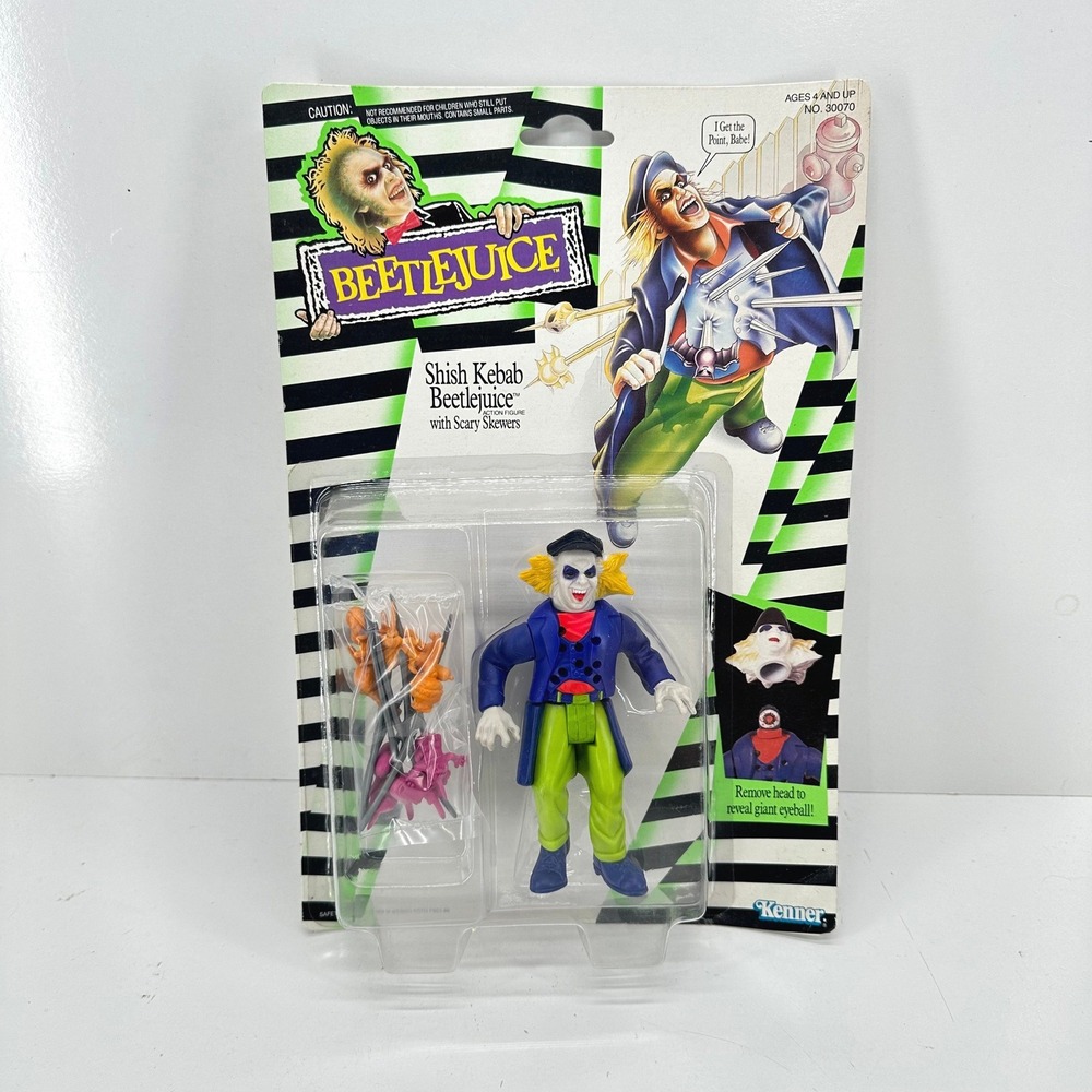 Shish Kebab Beetlejuice Action Figure Scary Skewers Toy 1989 Kenner Vintage New